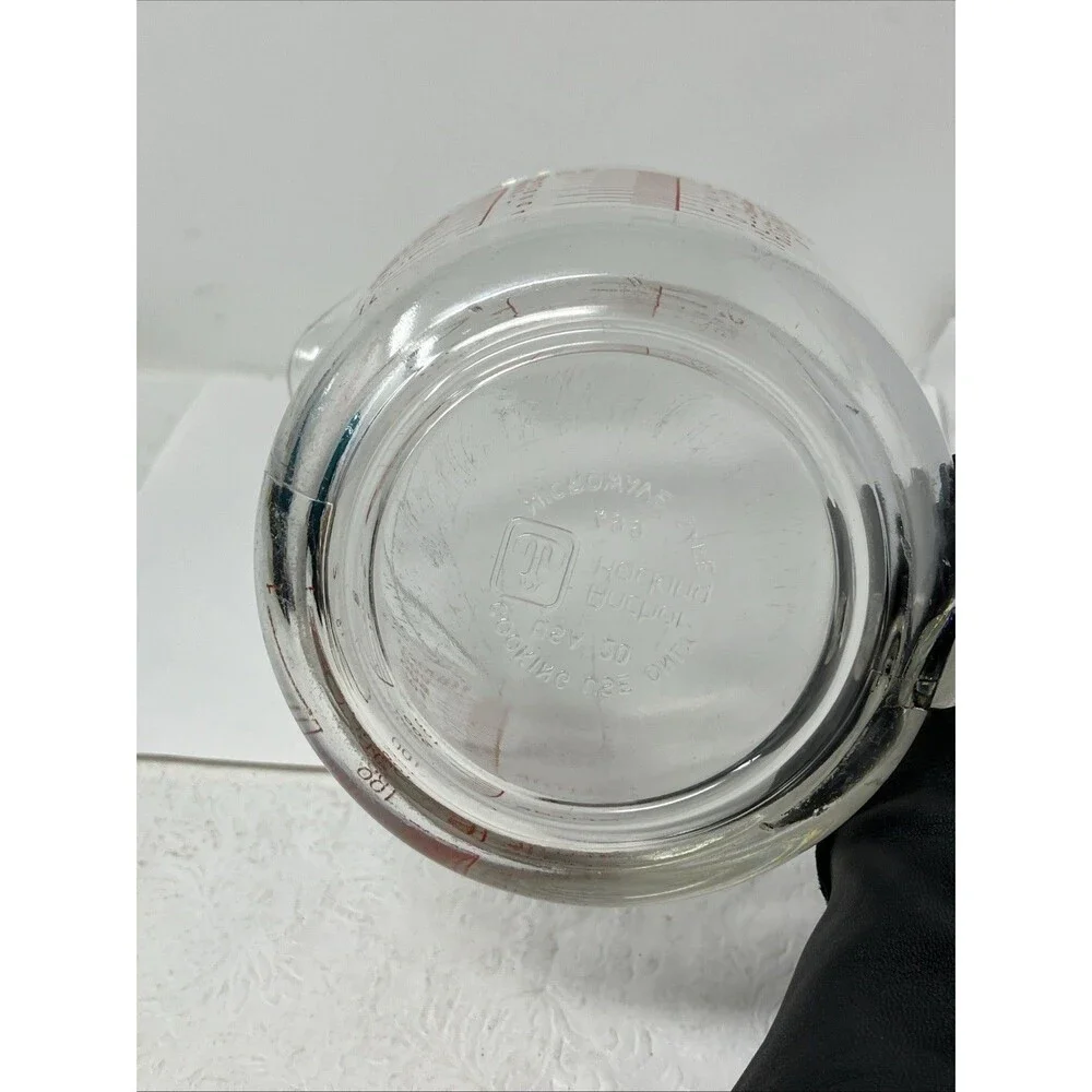 Anchor Hocking #499 Oven Basics 32 oz/4 Cups/1 Quart Measuring Cup Red Letters